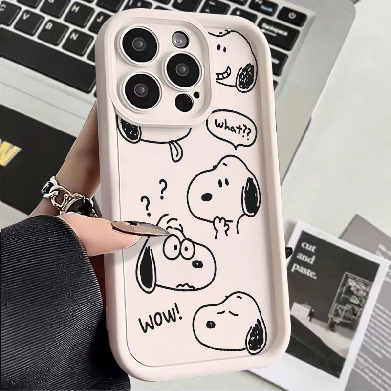 Capinha Capa Para Redmi A2A3 10C 12C13C14C Note 10 11 12 13 Mi11 12 lite  Snoopy  Anti-impacto  De Silicone em Oferta na Shopee