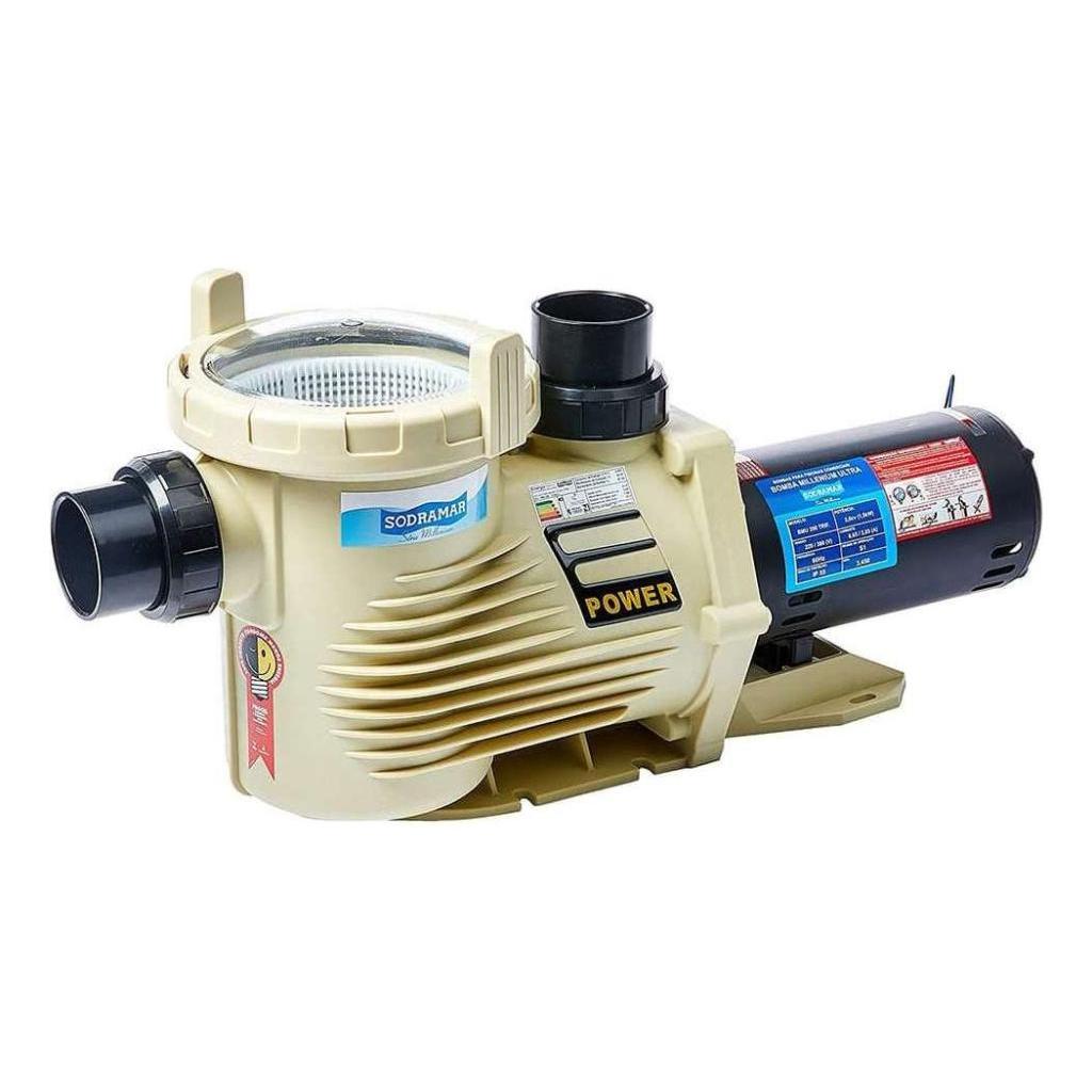 Motor Bomba 4cv Piscina Até 408 Mil Litros 220v Trifásico Sodramar Bmu 400 - 021067