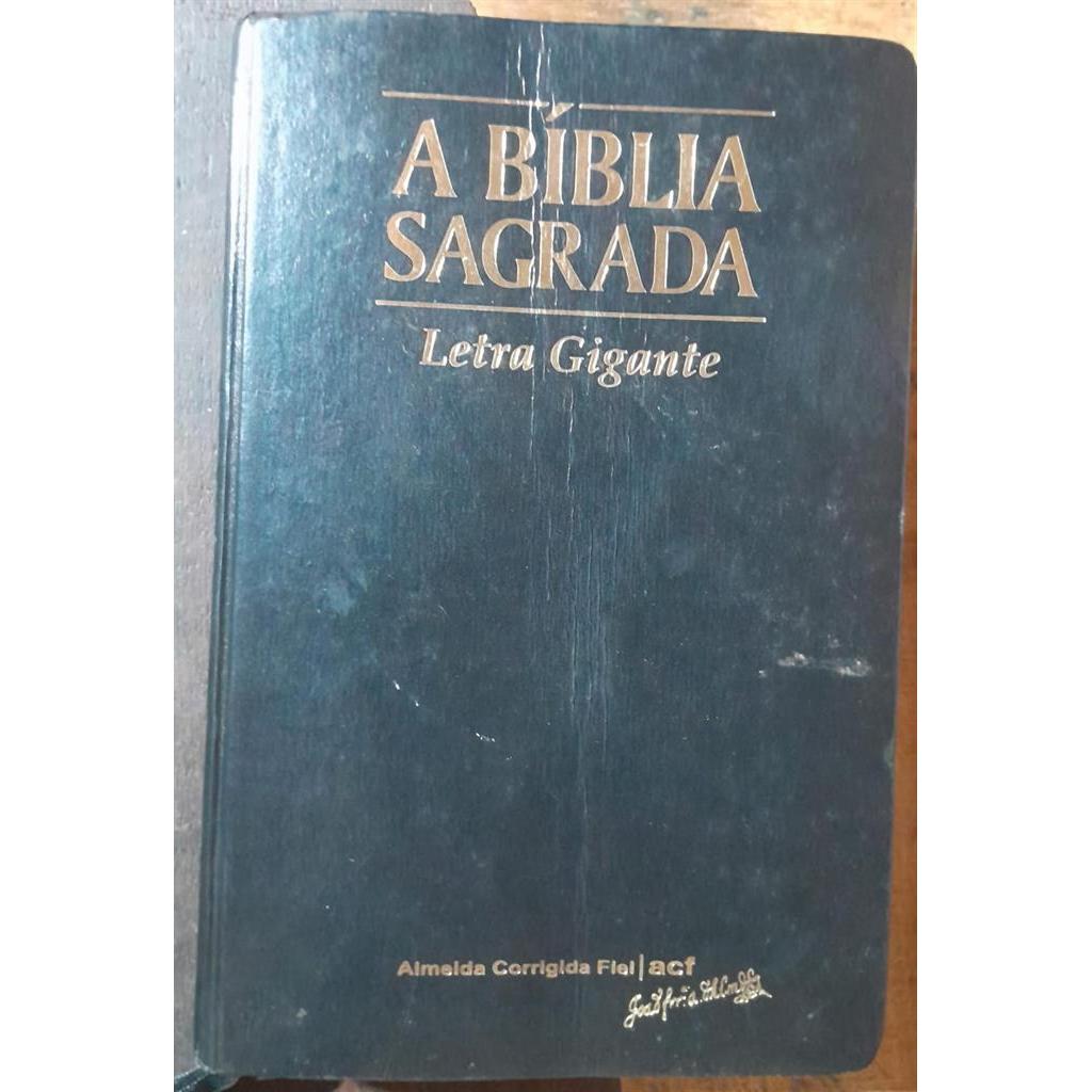 Biblia Sagrada Letra Gigante autor Almeida Corrigida Fiel