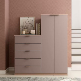 Cômoda Sapateira Roma com 2 Portas e 5 Gavetas Bartira