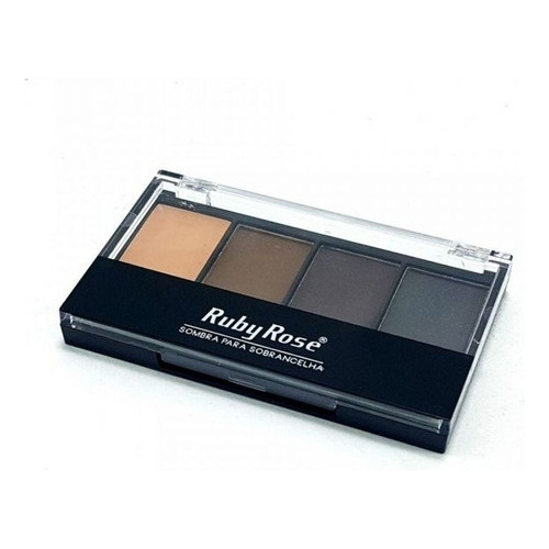 Sombra Para Sobrancelhas Com Primer Ruby Rose Maquiagem Compacto