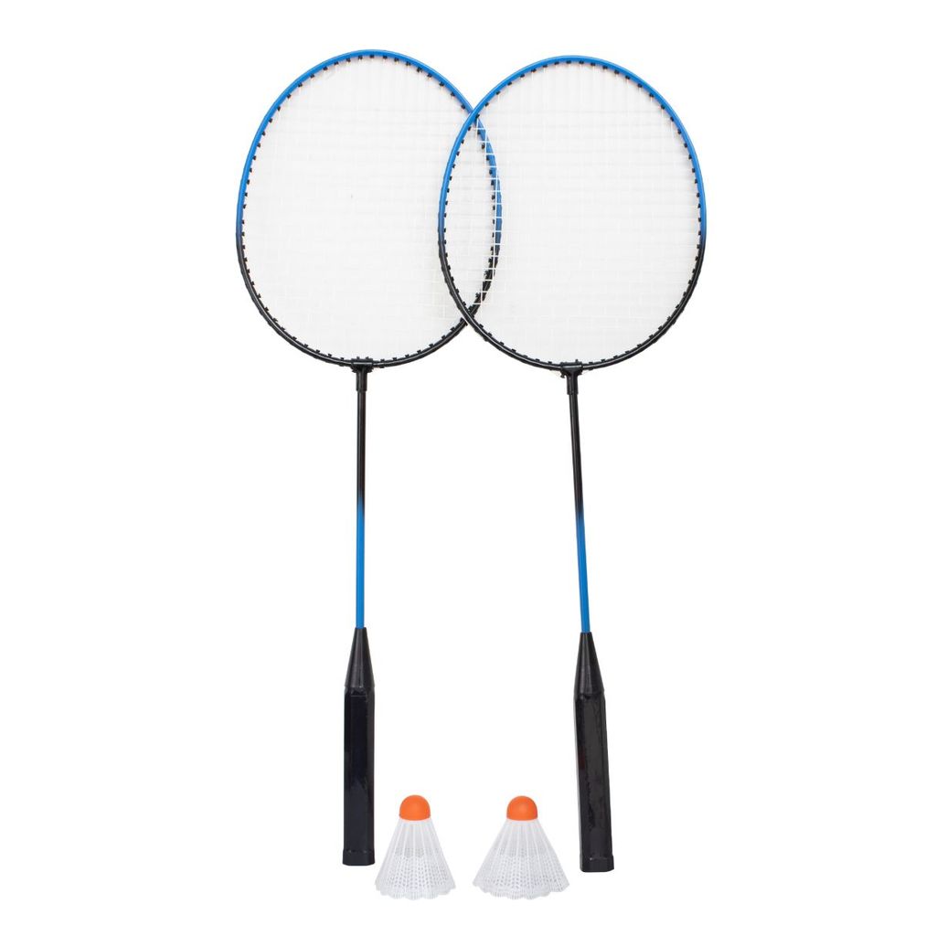 KIT BADMINTON CONVOY 2 RAQUETES + 2 PETECAS COM BOLSA
