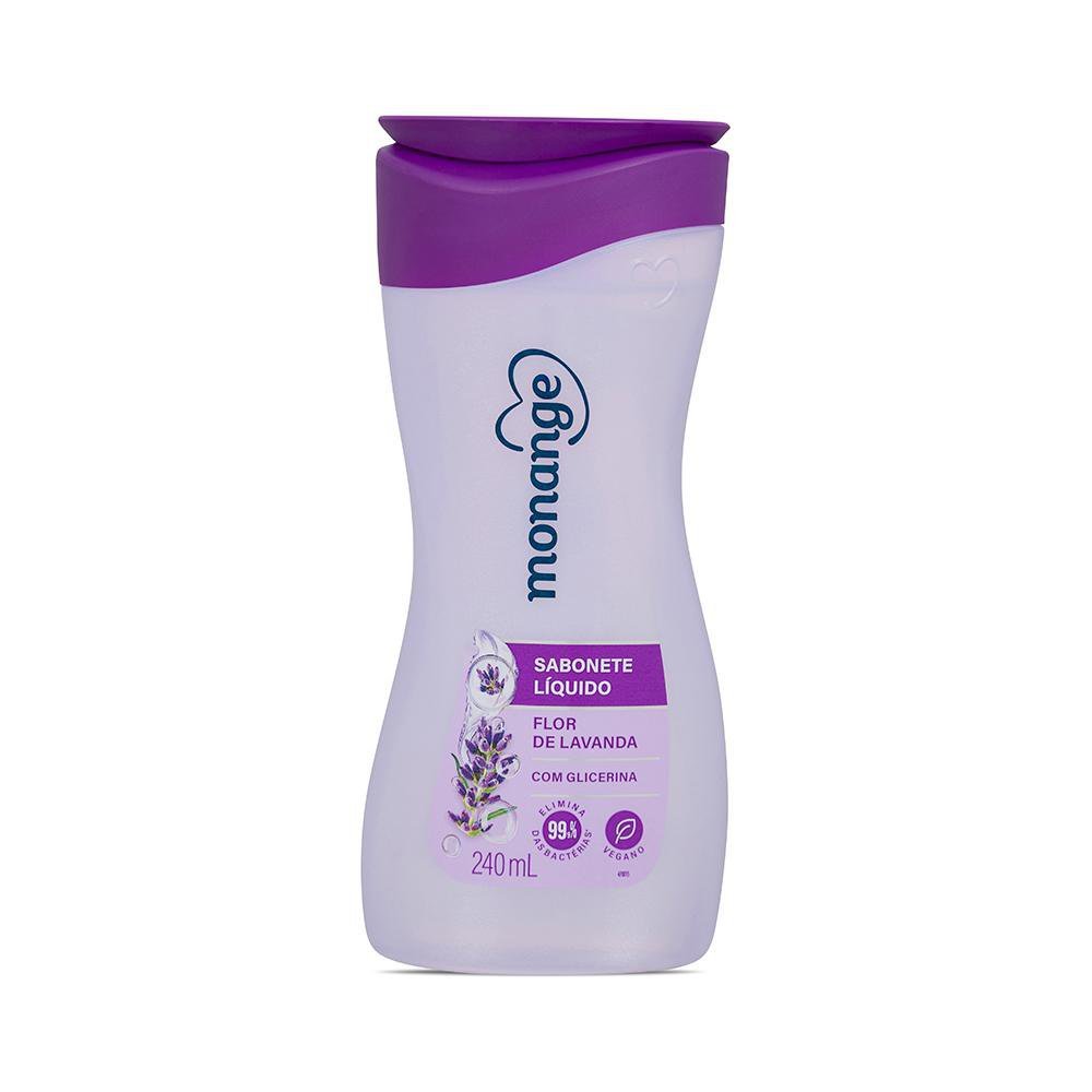 Sabonete Líquido Monange Flor de Lavanda 240ml em Oferta na Shopee