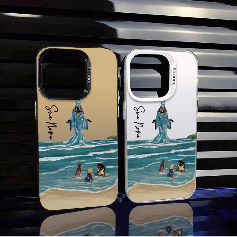 Capinha de celular personalizado Iemanjá Para iPhone 13 normal 15 16 17 12 11 14 pro max 15 Plus 16 PRO Capa Capinha