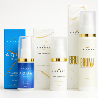 Kit Para Extensão De Cílios Cherry Lash Acqua Primer + Bruma + Finalizador Pro Retenção Alongamento em Oferta na Shopee