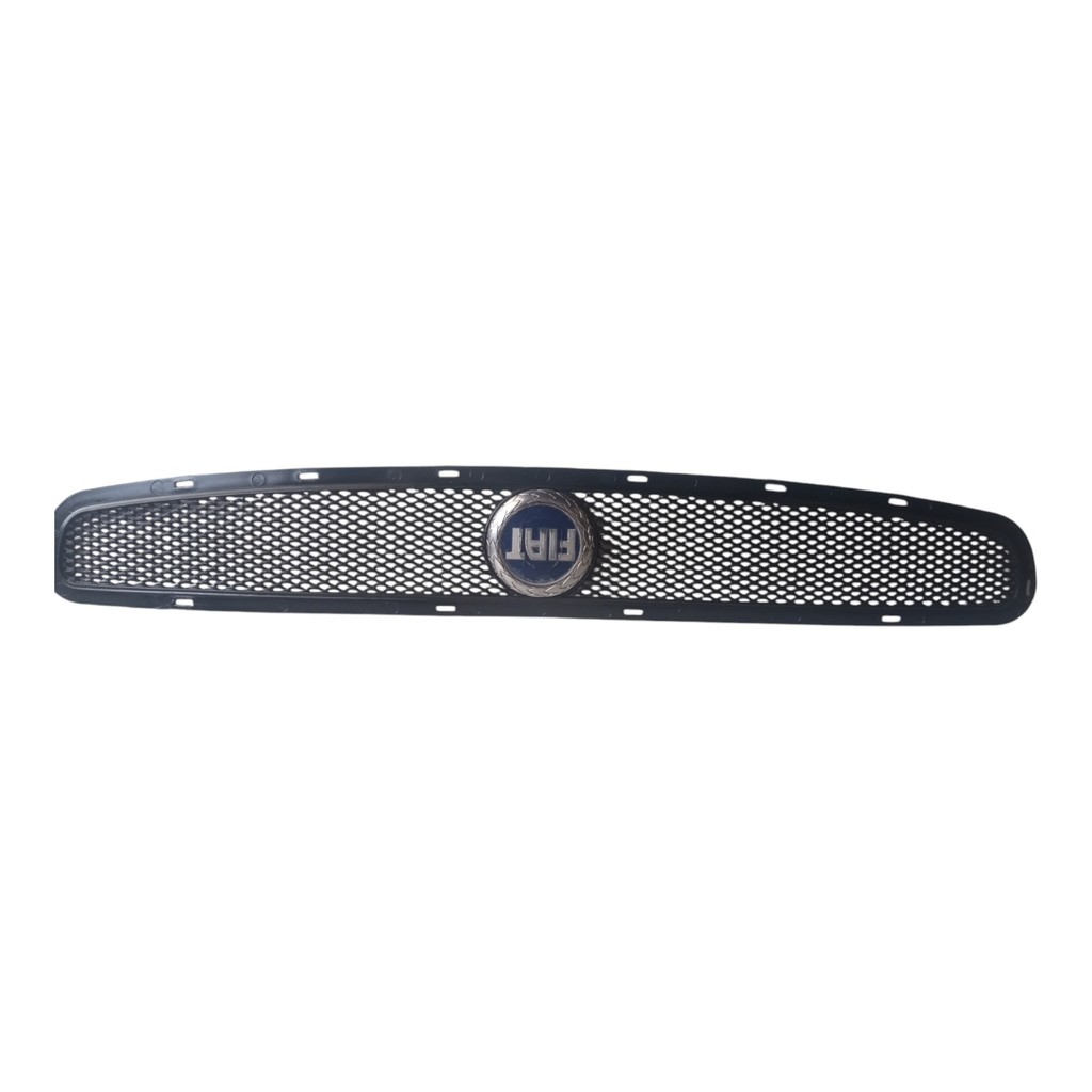 Grade Dianteira Emblema Fiat Azul Fiat Palio Uno 2006 2007 Preto Plástico
