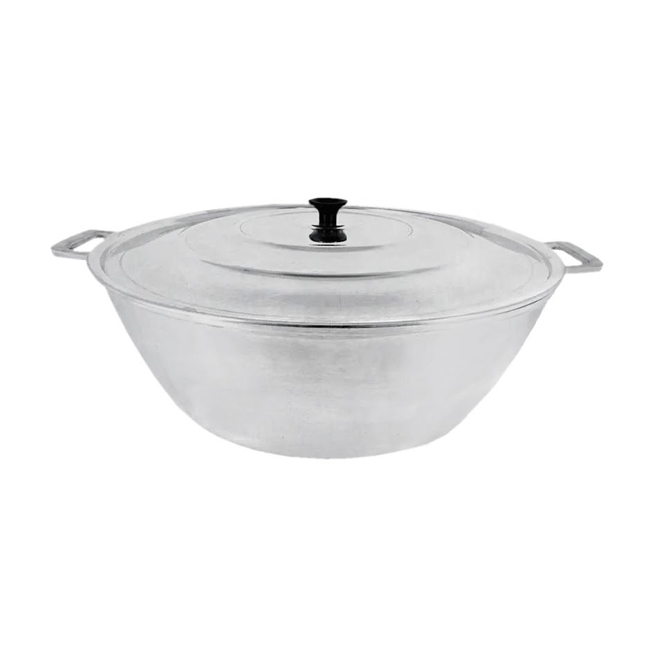 Tacho Panela Restaurante Alça Alumínio Fundido Polido 32cm