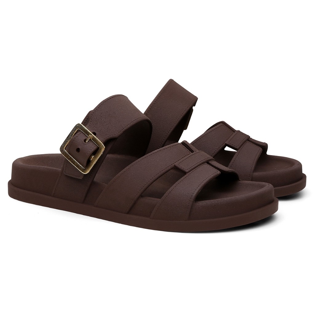 Sandalia Papete Feminina Rasteirinha Casual Moderna Tendencia Estilosa Confortavel Macia Leve
