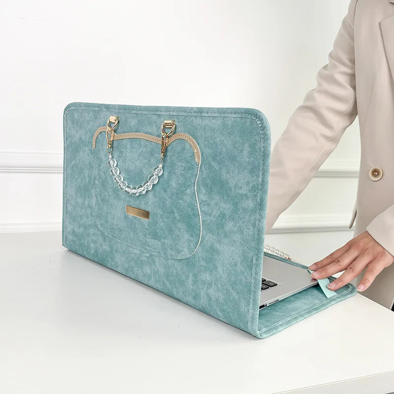 1 Peça Capa Protetora Para Laptop Portátil Elegante Bolsa Com Deslocamento Diário Escritório E Uso 13/14 Polegadas