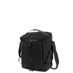 Lancheira Fitness 2 Compartimentos Lunch Crinkle Preto