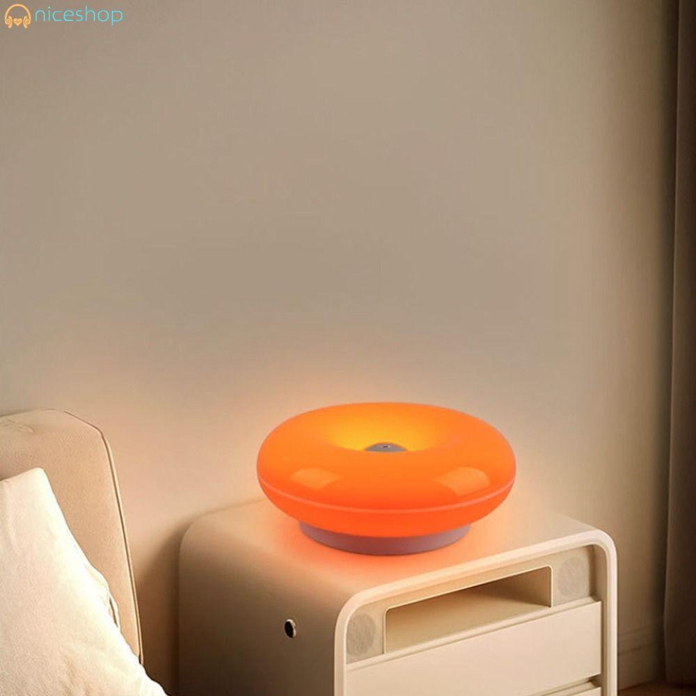 Lâmpada De Parede Donut USB LED Luz Ambiente-Decorativa De Plástico Regulável Para Mesa De Estudo