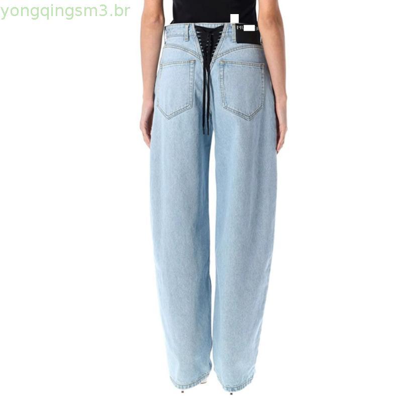 Calça Jeans Wide Leg Feminina Cintura Alta Básica Pantalona 100% Algodão 29000 Estilo Blogueira