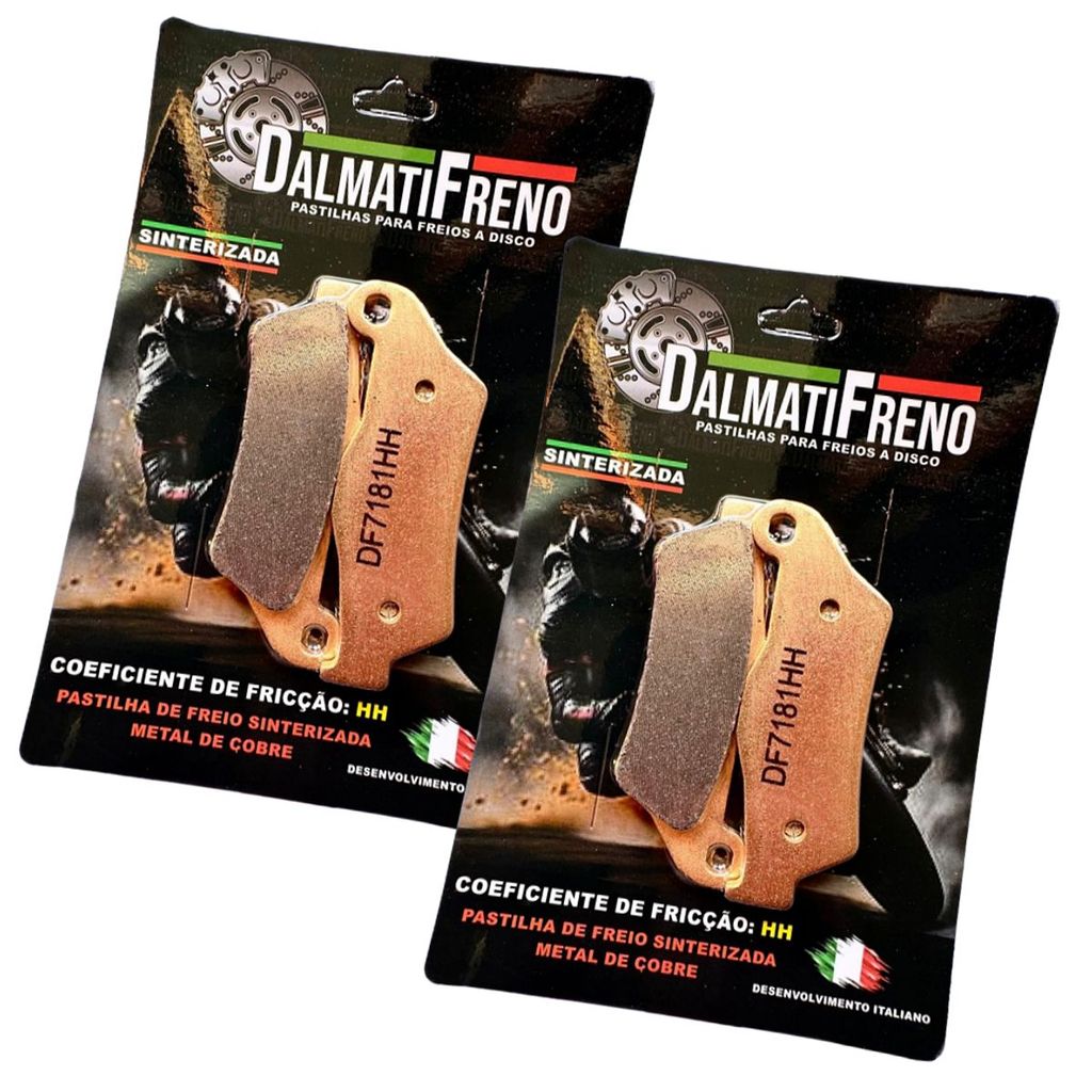 PASTILHA DE FREIO DIANTEIRA TIGER 800 XRXL ANO 2018 2019 2020 DF