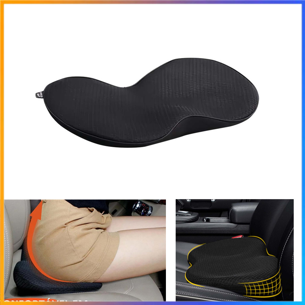 Almofada do assento do assento do motorista do carro, suporte confortável das costas da espuma da memória, aliviar a dor