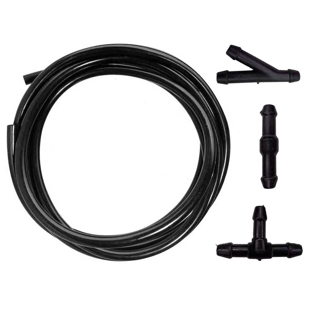 Kit Mangueira 5m Esguicho Limpador Parabrisa + Conexão T Y I