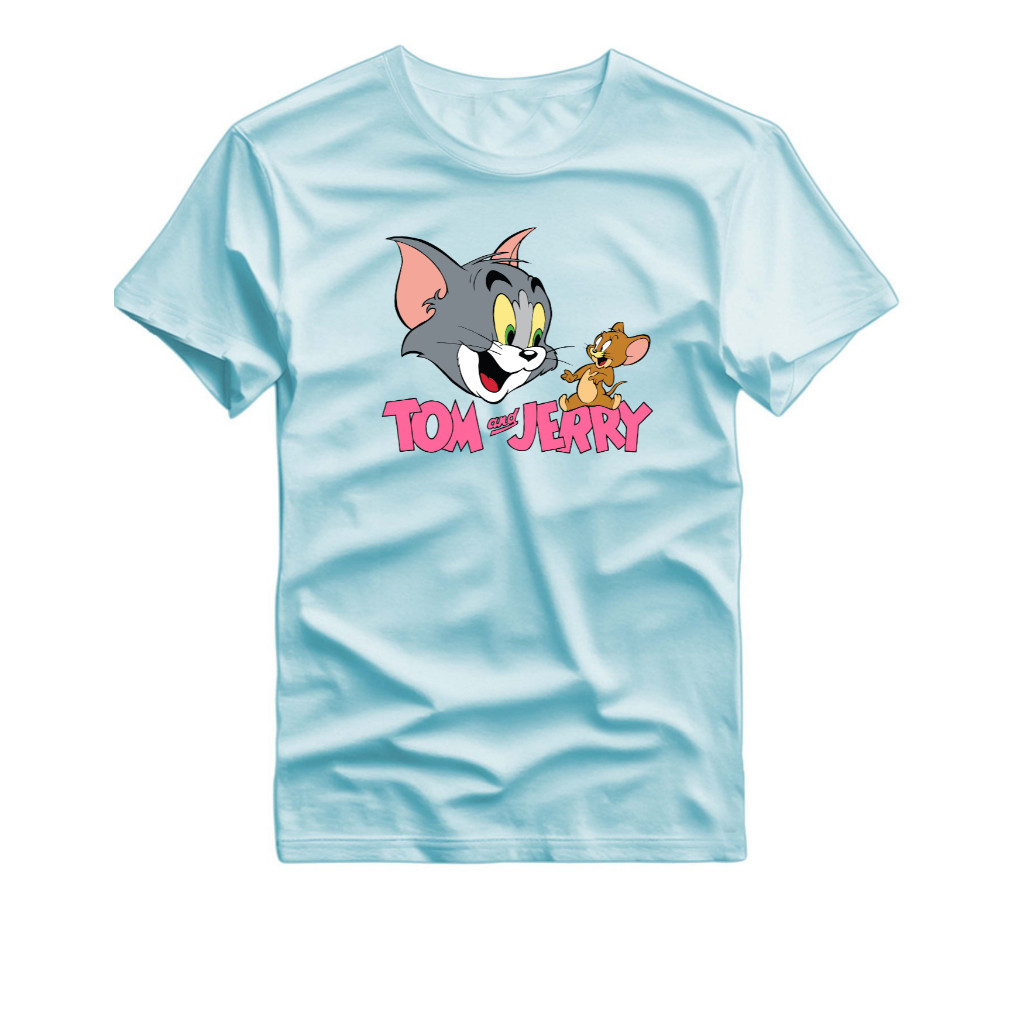 Camiseta Feminina Tom e Jerry Estampada Algodão Premium Casual Moda Geek Confortável 2026 tendencia