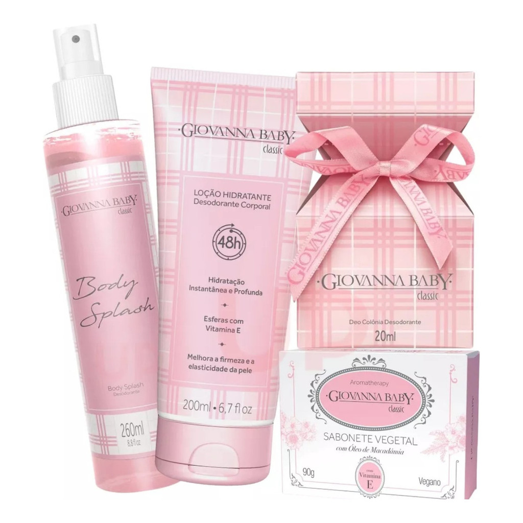 Giovanna Baby Body Splash, Deo Colonia Hidratante E Sabonete