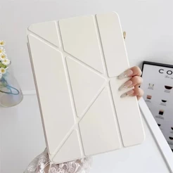Capa Y dobrar acrílica compativel Tab IPAD 10 geração A16 7 8 9 AIR 3 4 5 10.2 10.5 10.9 POL PRO 11 com slot para caneta