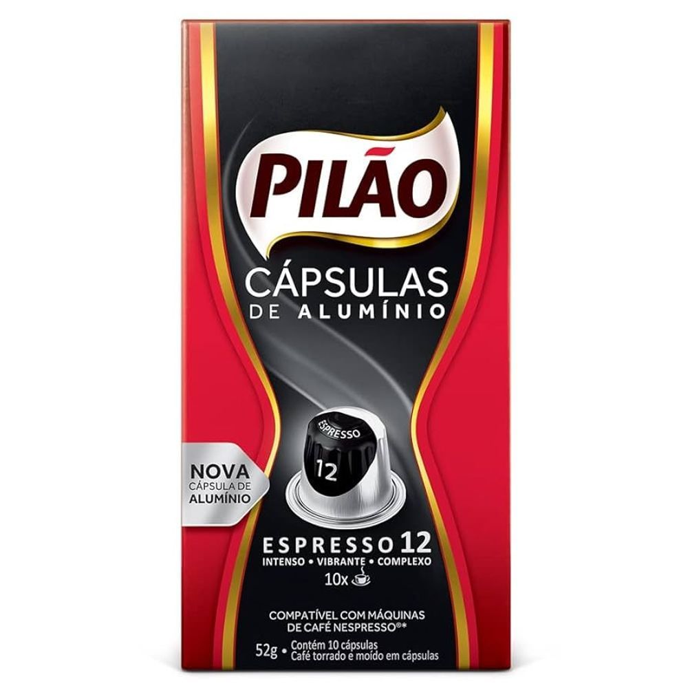 Capsula de Cafe Pilão 12 Espresso ExtraForte CX 10 UN em Oferta na Shopee
