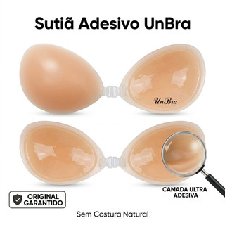 Sutiã de Silicone Unbra Invisivel Sem Alça Original Esteticamente Perfeito Na Roupa UNBRA