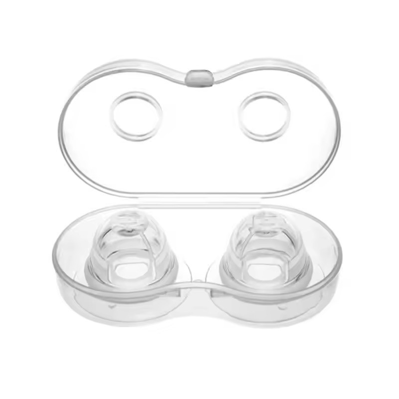 2PCS Aspirador De Mamilos De Silicone Corretor Para Planos Invertidos + Estojo Amamentação