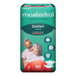 Fralda Geriátrica Masterfral Confort Tamanho XG 7 Unidades