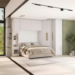 Quarto Completo Kappesberg Adapt 7 Peças Branco