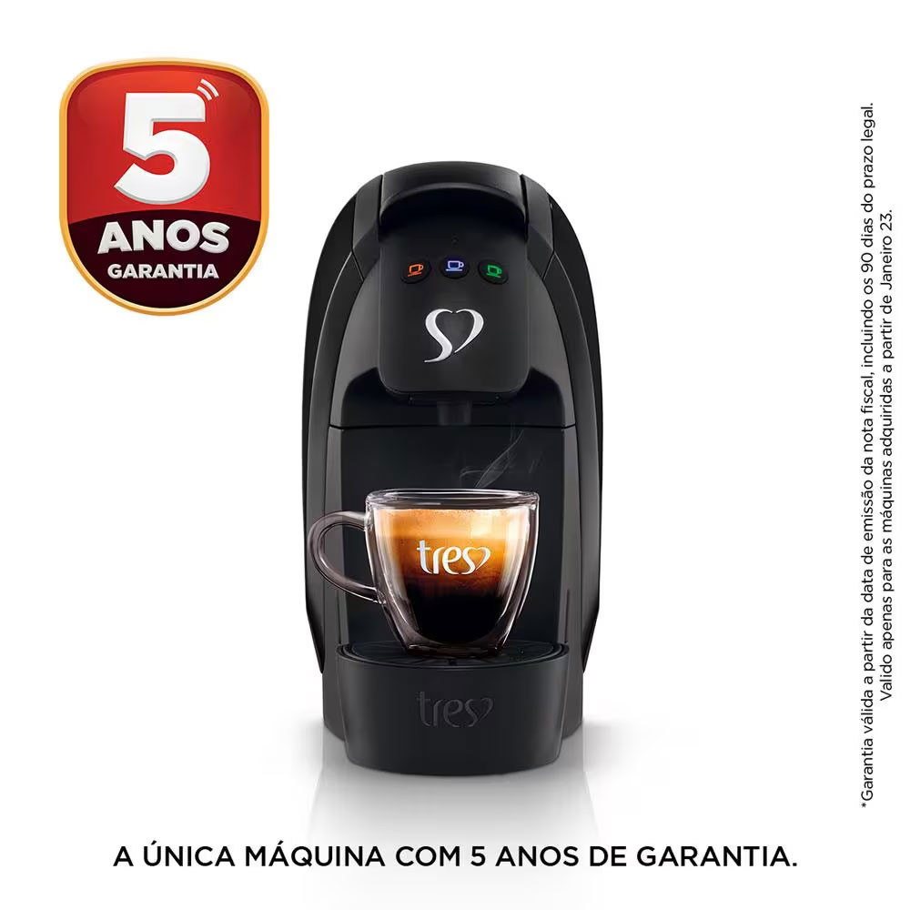 Máquina de Café Espresso 3 Corações Luna Automática 600ml — imagem 2 de 2