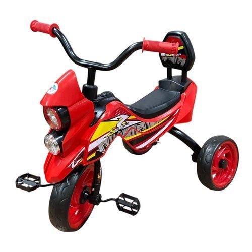 Triciclo Infantil Moto Estilo Vermelho Passeio Criança Veículo Seguro