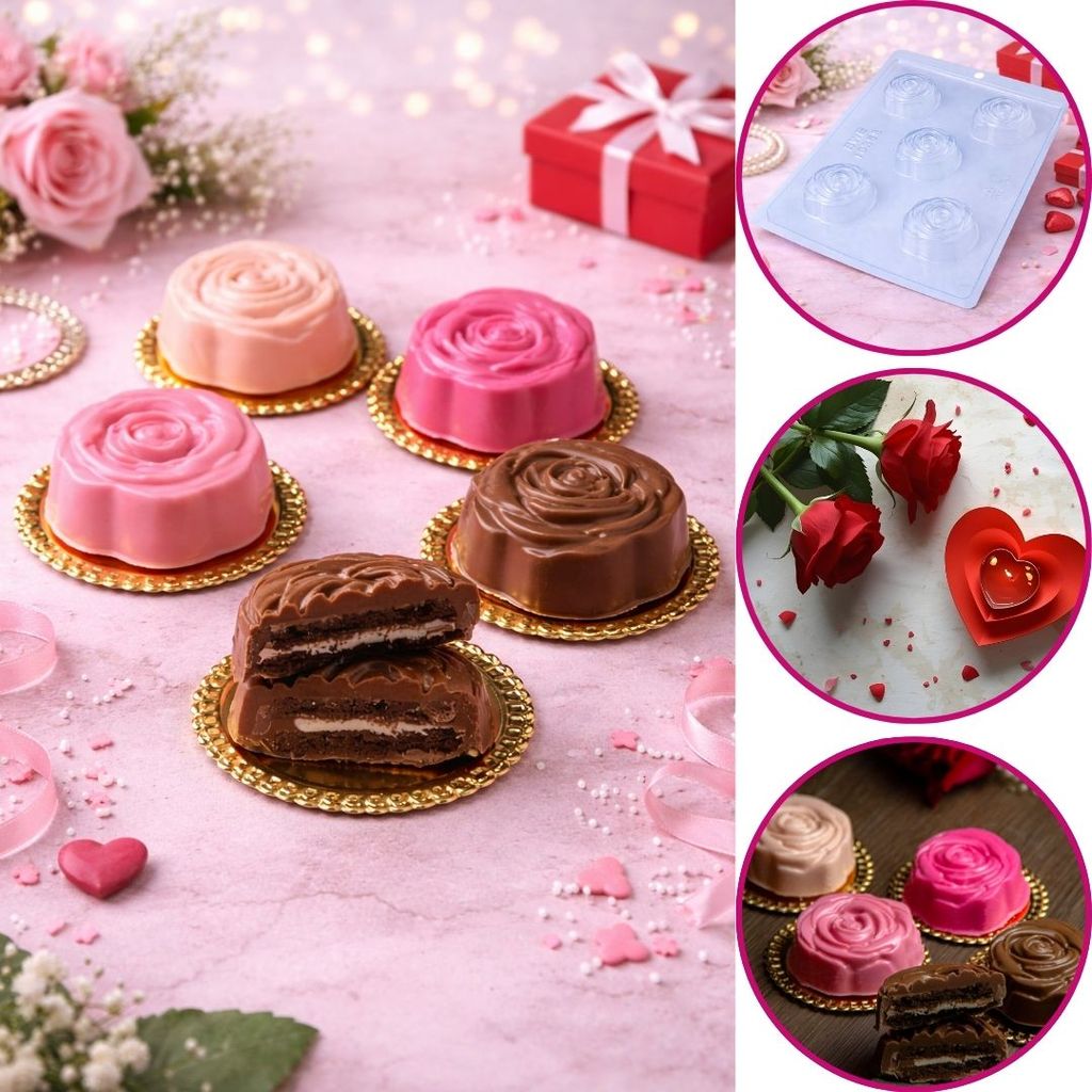 1~10 FORMA BWB ROSA BISCOITO SIMPLES BWB 10388 (CHOCO)