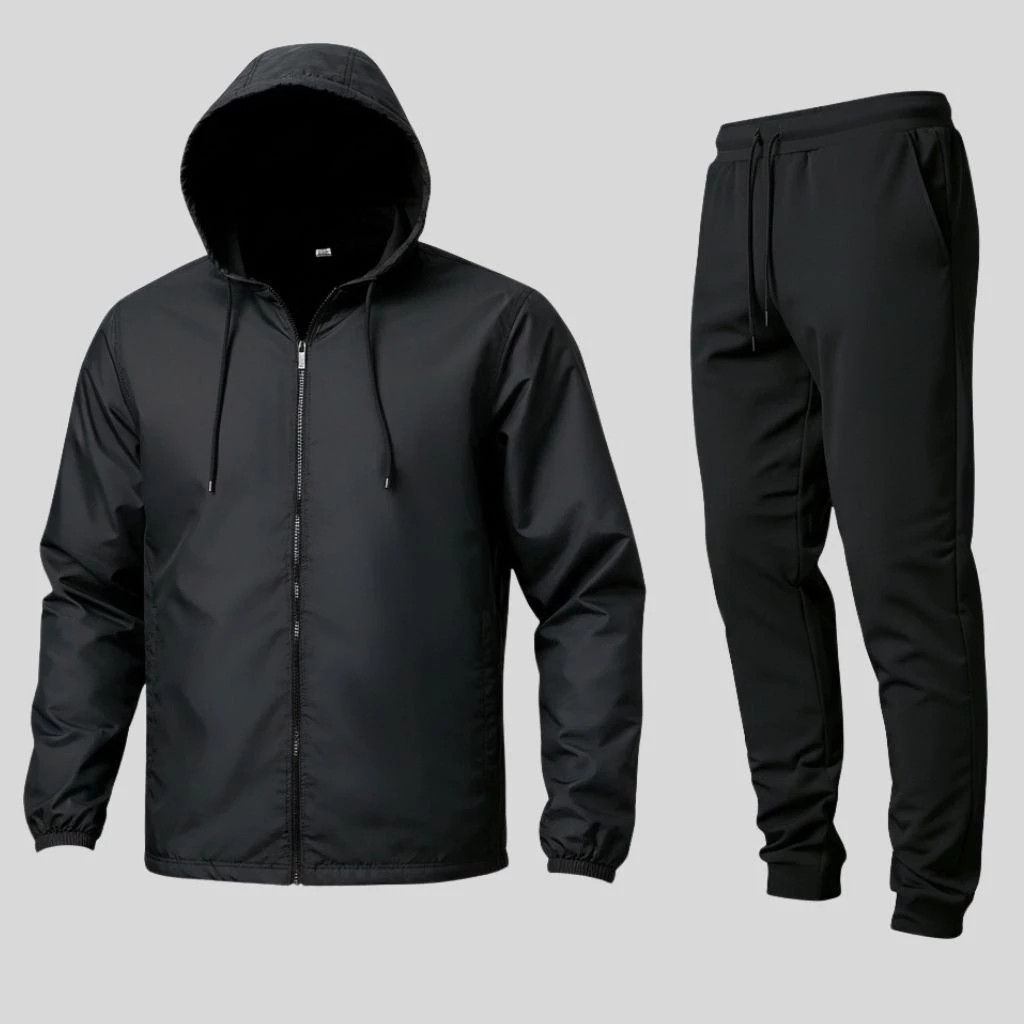 Conjunto Agasalho Corta Vento Blusa e Calça Dry Fit com Capuz Oferta Exclusiva