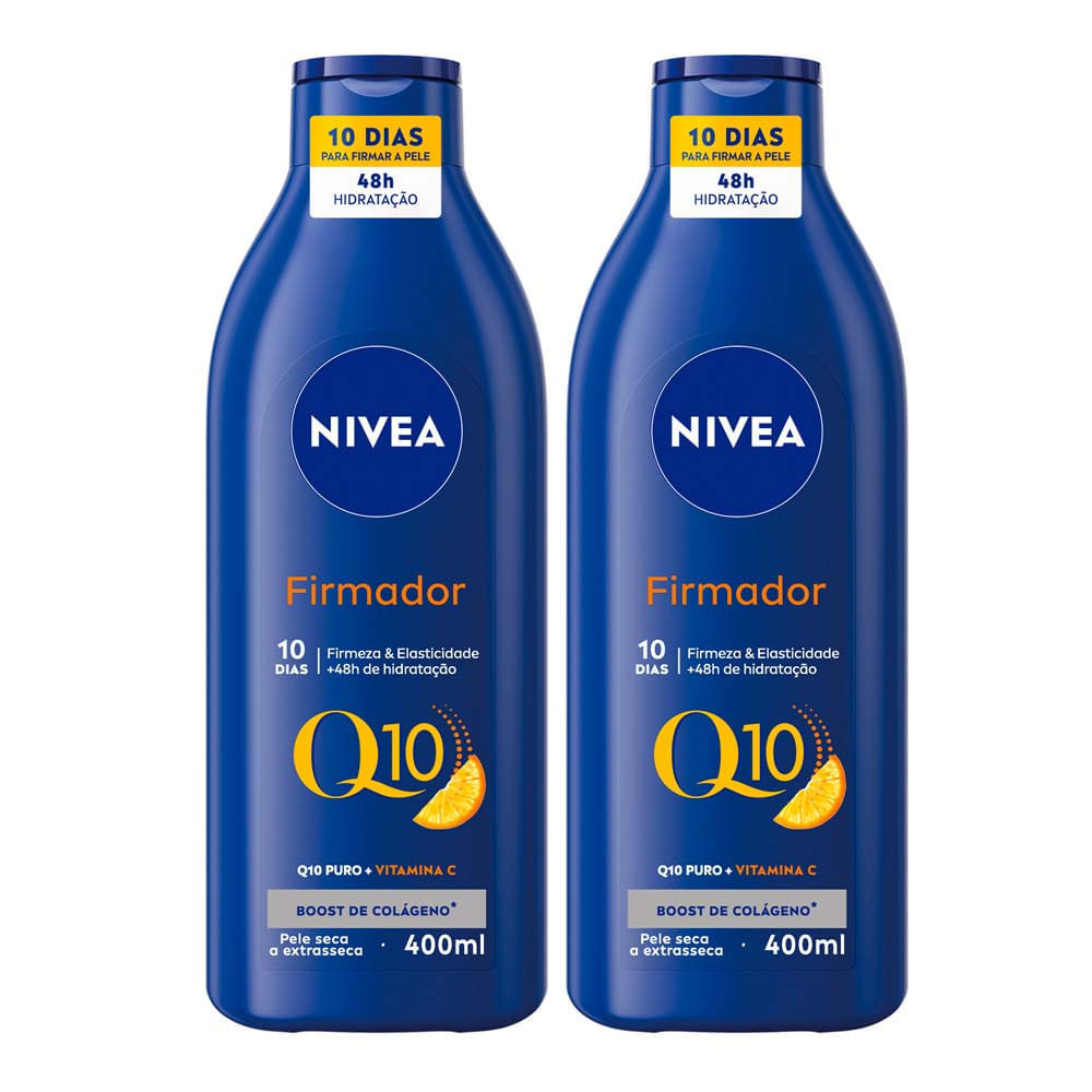 Kit Loção Hidratante Nívea Firmador Q10 com 2 Unidades de 400ml cada