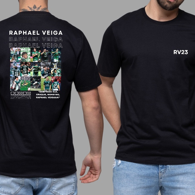 Camiseta Raphael Veiga Verdão Jogador Futebol Goat Lenda Camisa 100% Algodão Fio 30.1 Envio Imediato