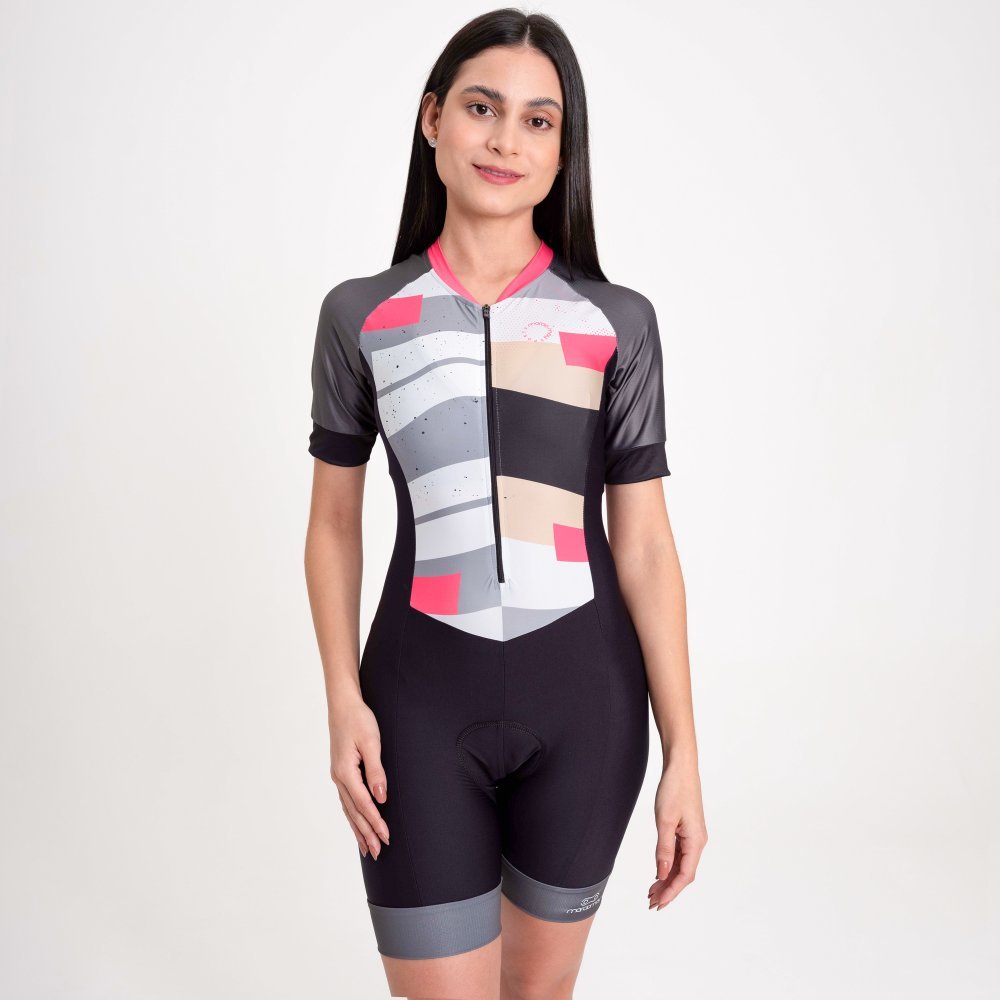Macaquinho Feminino Forro em Gel Slim Ciclismo Sport Town | Marcio May Sports