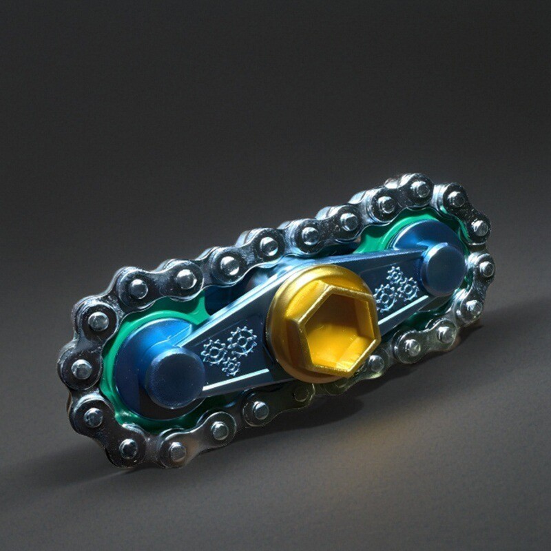 Novas Rodas Dentadas Volante Ponta Do Dedo Giroscópio Fidget Spinner Antiestresse Ansiedade Metal Bicicleta Correntes Br em Oferta na Shopee