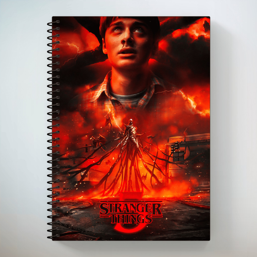 Caderno Stranger Things Capa Dura 1,10 e 20 Matérias Personalizado em Oferta na Shopee