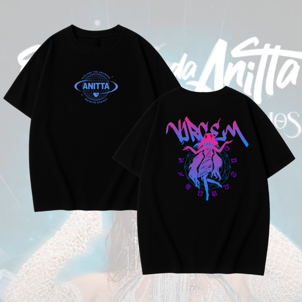 [Camiseta Premium em Algodão Puro]TT Tshirt Signo de Virgem Blusa Street 100% Algodão Ensaios de Carnaval Anitta 2026 Te