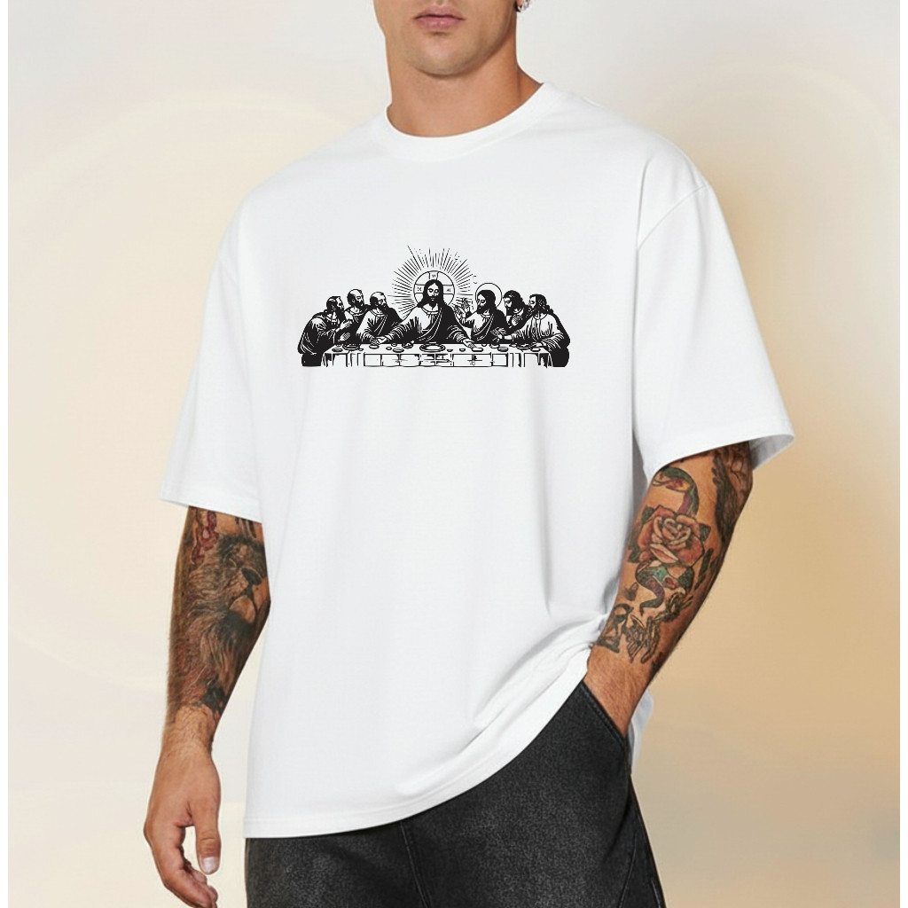 [Camiseta Premium em Algodão Puro]CC Camiseta Oversized Streetwear Unissex 100% Algodão Fio 30.1 Camisa Academia Cristã