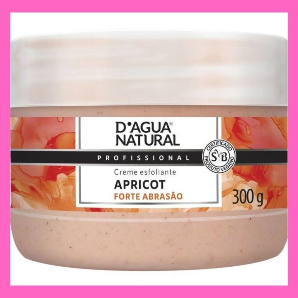 Creme Esfoliante Apricot Forte Abrasão D’água Natural 300g