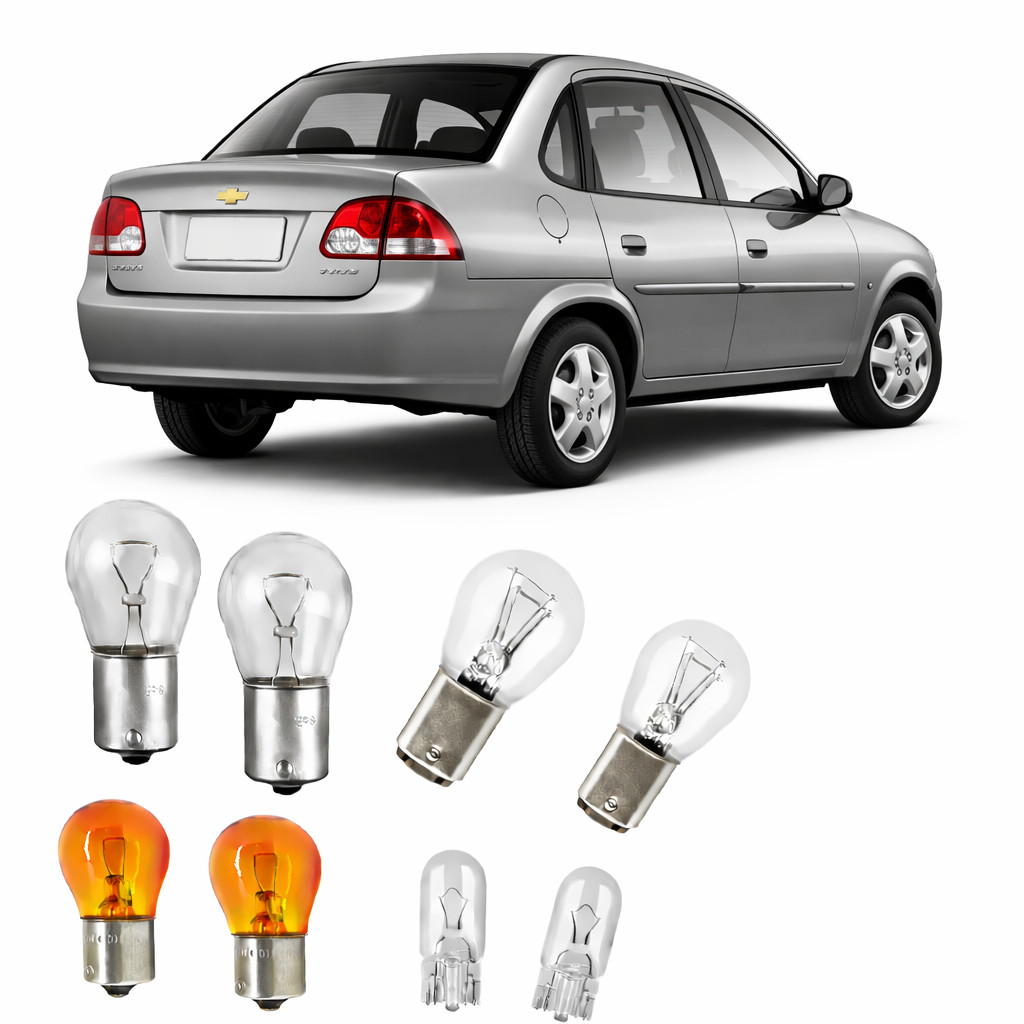 Jogo Lampada Lanterna Traseira Ré Seta Corsa Classic 1995 a 2010 Envio Rapido em Oferta na Shopee