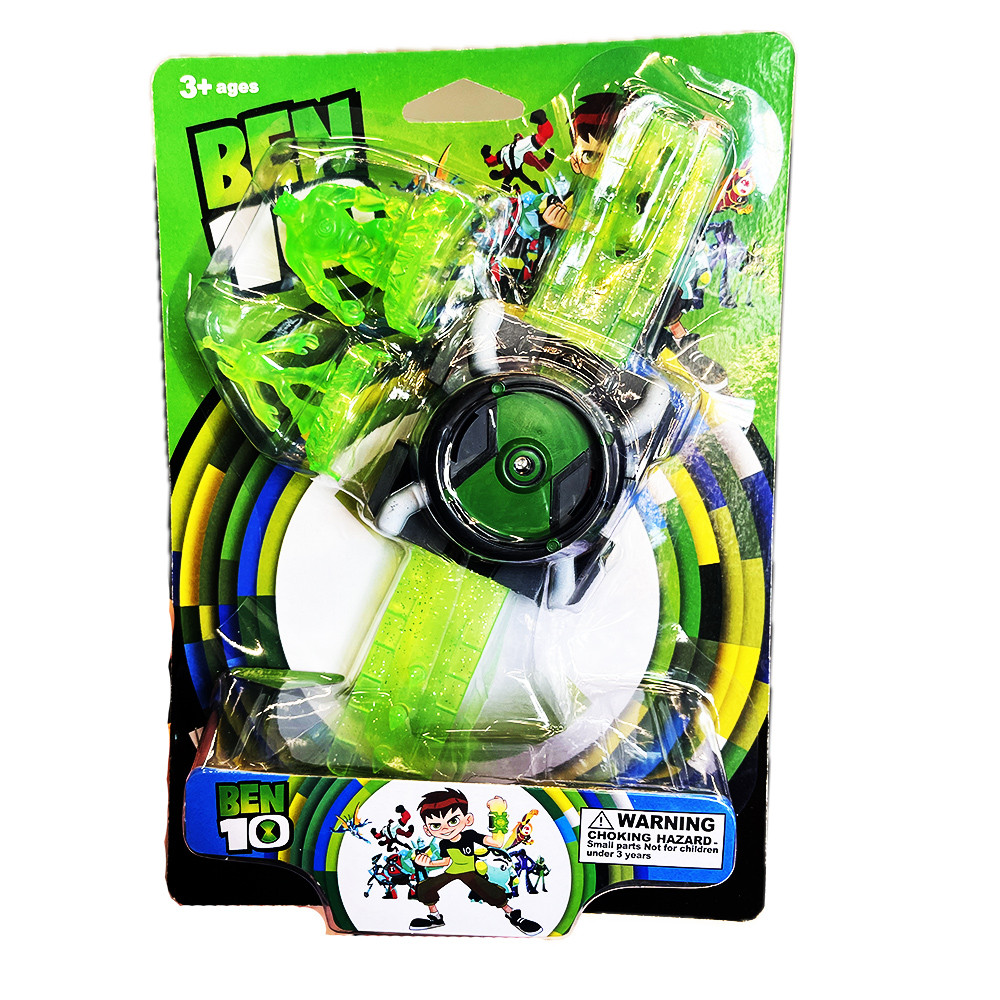 Relogio Ben10 Omnitrix Infantil Toca Luz e Som Com Aliens