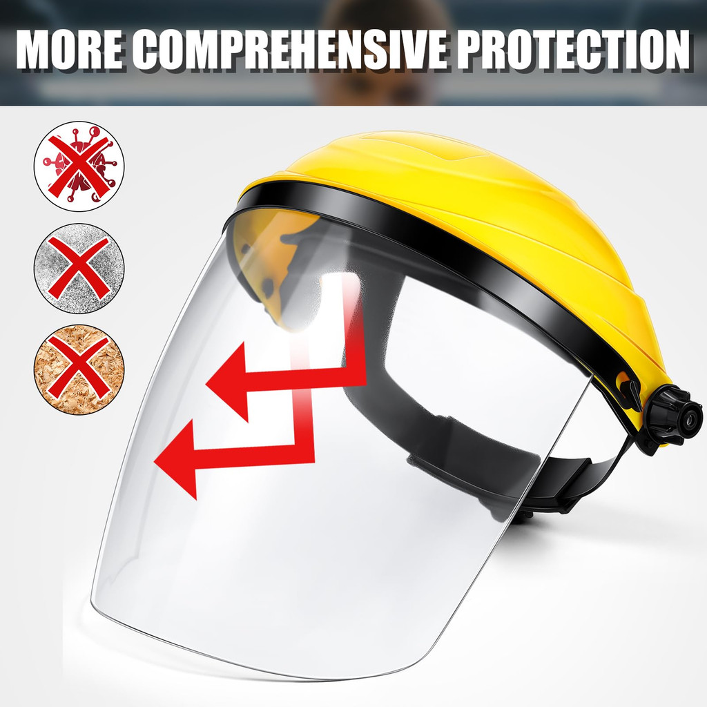 Protetor Facial Tela Nylon e Regulagem Roçadeira Motosserra