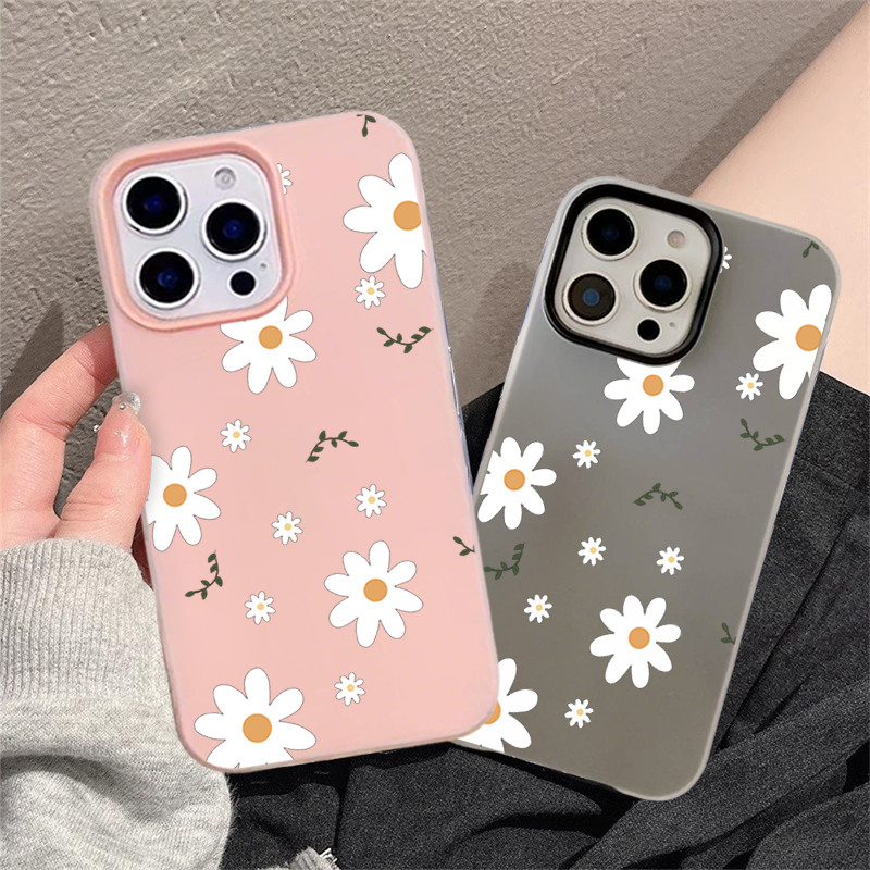 Um Grande Girassol Duplo Protetor Geléia Cor Sólida Caso Para Samsung A17 A07 A26 A06 A16 A35 A54 A05S A05 A15 A14 A13 A em Oferta na Shopee