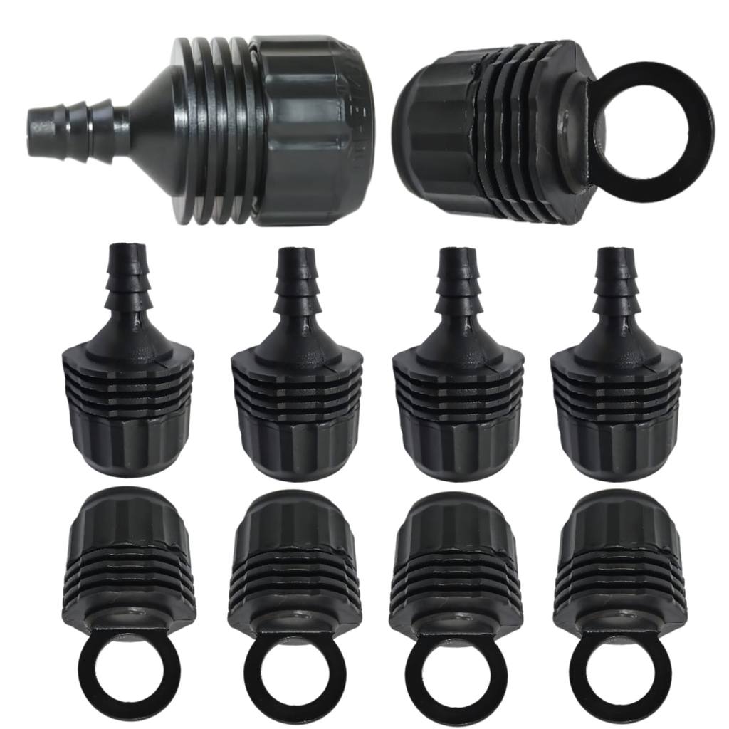 KIT 10 Conexões Santeno 1" Polegada - 5 Início de Linha e 5 Final de Linha