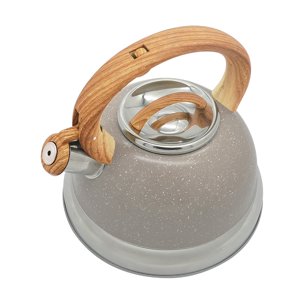 Chaleira Brinox Roma Areia 2,7L Com Apito Soft Touch