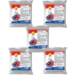 Kit com 5 Suco Uva 80g Zero Açúcar Rende 10 Litros - Lightsweet