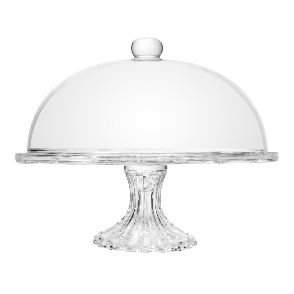 Prato para Bolo com Pé e Tampa Deli Diamond Lyor 30cmx23,5cm em Oferta na Shopee