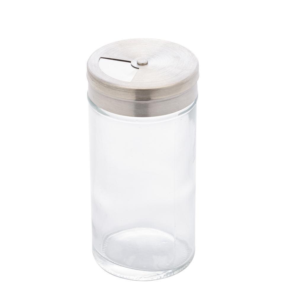 Porta Tempero com Tampa Lyor de Vidro e Metal 100ml