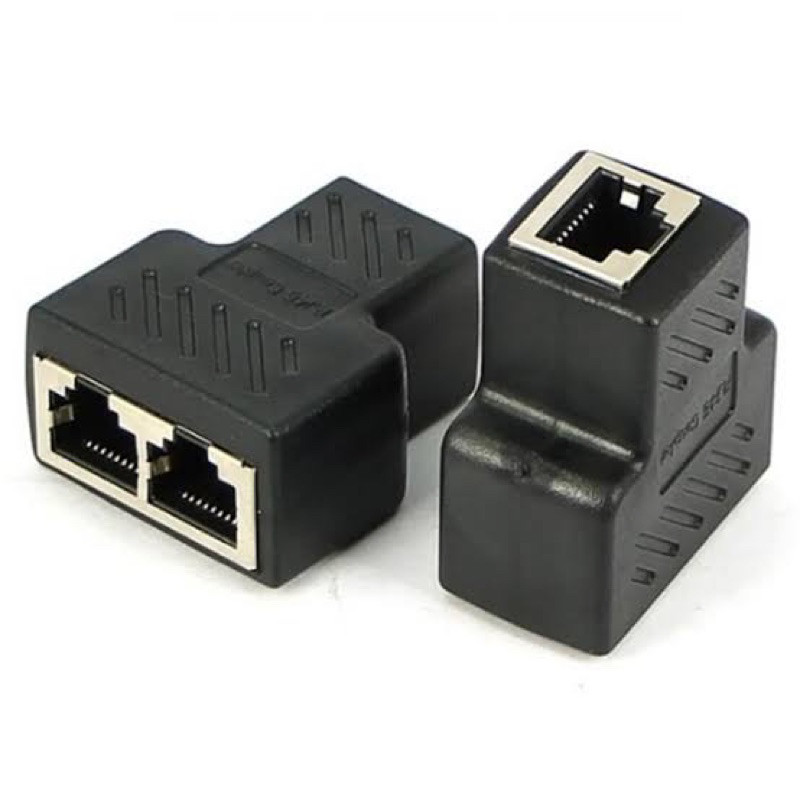 KIT Adaptador Duplicador De Cabo De Rede Rj45 Internet Divisor Y Rj45 Conector Rj45 1 Para 2