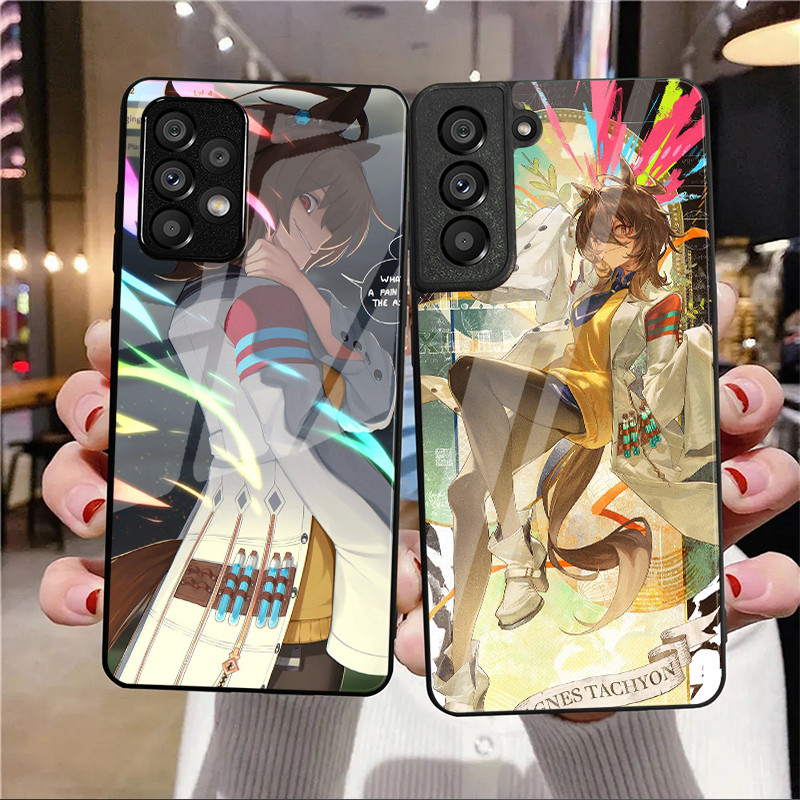 Uma Musume 09 Capa De Telefone De Vidro Para Samsung Galaxy A14 A16 A30 A22 A32 A33 A15 A35 A42 A55 A56 4G A52 A53 A54 A